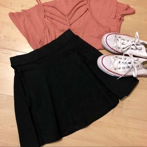 VS PINK Black Mini Skirt